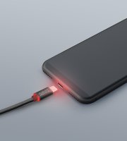 Dátový kábel  - MicroUSB čierny - 1 m