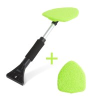 2 v 1 čistič skla do auta - stierka na paru a škrabka na ľad