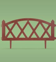 Okraj záhonu / plôtik  60 x 24 cm - Terrakotta