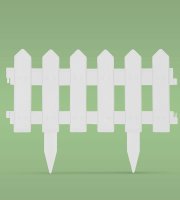 Okraj záhonu / plôtik 40 x 30 cm - biely