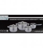Perfect Home Diamond 7-dielna súprava nerezových hrncov so sklenenou pokrievkou 14723