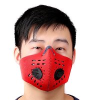 Tréningová maska červená