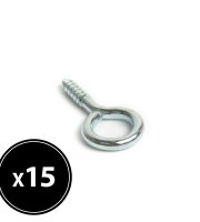 Skrutka s okom - 19 x 40 mm - 15 ks / balenie