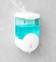 Automatický dávkovač mydla - 600 ml - na stenu - na batérie - biela