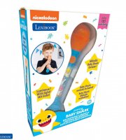 Baby Shark svietiaci mikrofón s melódiami a zvukovými efektmi