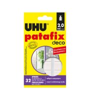 Patafix homedeco - biela lepiaca guma - 32 ks / balenie