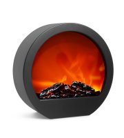 Krb s LED plameňom - na batérie / sieťové  - 35 x 12 x 38 cm