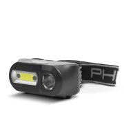 COB+XPE LED čelovka - biele/červené LED - s pohybovým senzorom - akumulátorom