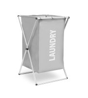 Kôš na bielizeň - s textilu, so sklopným kovovým rámom - 37,5 x 38 x 57 cm