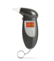 Digitálny alkoholtester s displejom - s krúžkom na kľúč a 5 trubíc