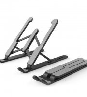 Nastaviteľný hliníkový stojan na notebook Čierny