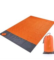Skladacia, nepremokavá plážová podložka, pikniková deka Oranžová