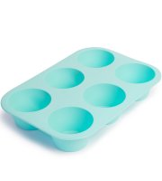Silikónová forma na 6 muffinov  modrá