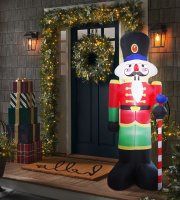 Nafukovací vianočný luskáčik - 240 cm - IP44 - 9 LED - sieťové