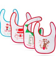 Vianočný podbradní pre bábätko - 38 x 27 cm - 4 druhy