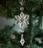 Ozdoba na vianočný storm - snehová vločka - 2 druhy tvar