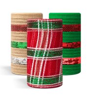 Vianočná dekoračná sieťka - 9,15 m x 15 cm - 3 druhy