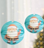 Vianočný lampion - vzor Mikuláša - 25 cm