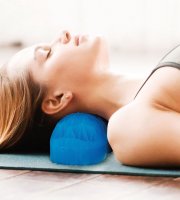 Silikónový gélový vankúšik na krk - s poťahom na zips - 27 x 9 9 cm