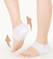 Silikónový vankúš na zdvihnutie päty, zdvih 3 cm Biely