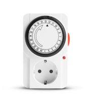Analógové spínacie hodiny - LED kontrolka - 230V - 16A - 3680W