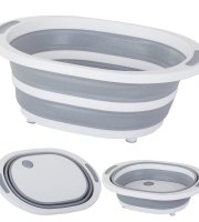 2 v 1 skladacia silikónová misa a krájacia doska