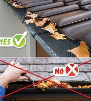 Ochranná mriežka na odkvapy 6 m x 15 cm