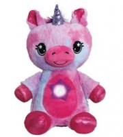 Plyšové zvieratko s projektorom hviezd Ružovo-modré