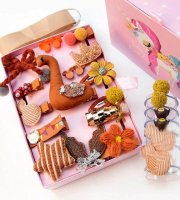 Sada Vlasových Sponiek pre Deti - Hnedá