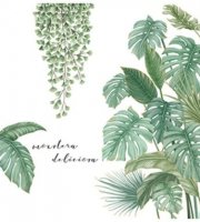 Trópsky sen nástennej nálepky