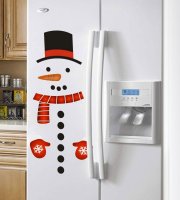 Sada vianočných nálepok - snehuliak - 40 x 70 cm