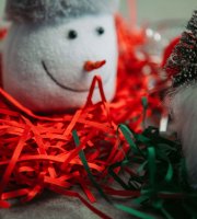 Vianočná dekorácia - 3 farebný papier - 20 g