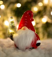 Vianočný LED trpaslík - 3 druhy - 13 x 7 x 9 cm