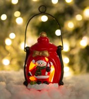 Vianočný LED lampáš - 3 druhy - 7,5 x 11,5 cm