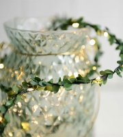 LED dekorácia - girlanda - 10 LED - 2 x AA  - 1 m