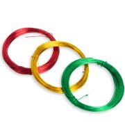 Vianočný dekoračný drát - lesklý  - 3 x 10 m - 3 druhy / balenie