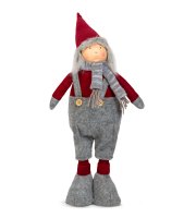 Vianočný textilný trpaslík - 60 cm