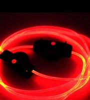 LED šnúrky do topánok Červené