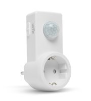 Konektor s pohybovým senzorom - 120° - max 10 m - max 1200 W - IP20 - biely