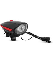 Lampa na bicykel s elektrickým klaksónom - XPE LED - 400 mAh - 450 lm - IP55