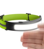 Čelovka s ovládaním gestami - červená/biela COB LED - 800 mAh akumulátor - IP54