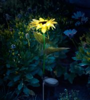 Zapichovacia solárna slnečnica - 75 cm - 8 teplých bielych LED