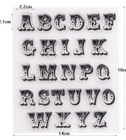 Silikónová forma na ozdobu tort a dezertov ABC, vzor č. 2