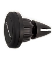 Držiak na telefón - magnetický, do vetracej mriežky - otáčateľný - čierny 