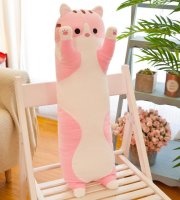 Plyšová mačka 90 cm Ružová