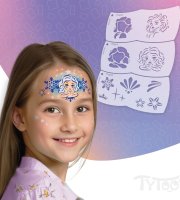 Mosaic šablóna na malovanie tváre - ľadová kráľovná - 3 ks / balenie