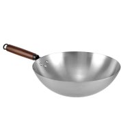 Tradičná čínska železná wok panvica 32 cm, 1,3 mm