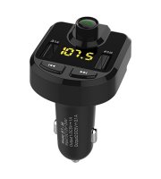 Bluetooth FM transmitter so slotom USB a na MicroSD kartu, s funkciou handsfree