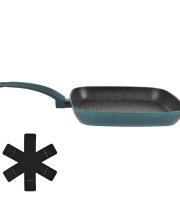 Sea Line nepriľnavá hliníková grilovacia panvica 28*28 cm indukčná