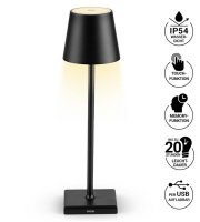 Maxx-World N8Werk LED stolová lampa s dotykovým tlačidlom 3V čierna